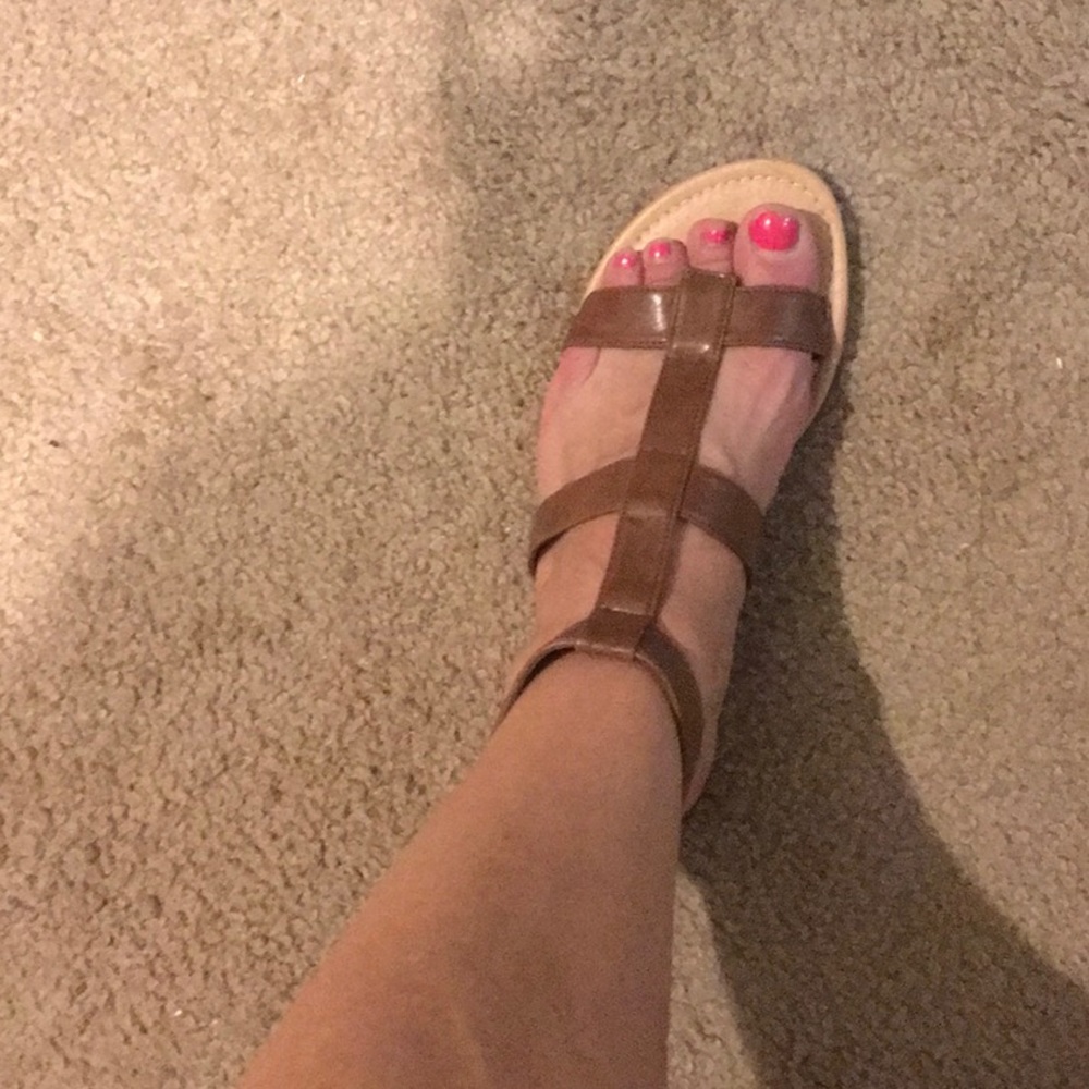 Woman’s ankle strap sandals